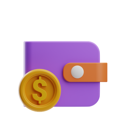 Billetera  3D Icon