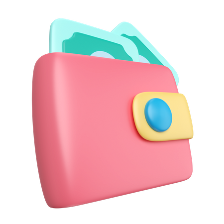 Billetera  3D Icon