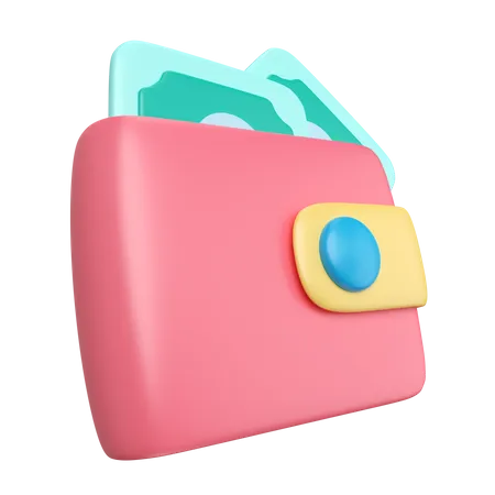 Billetera  3D Icon