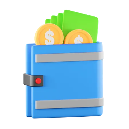 Billetera  3D Icon