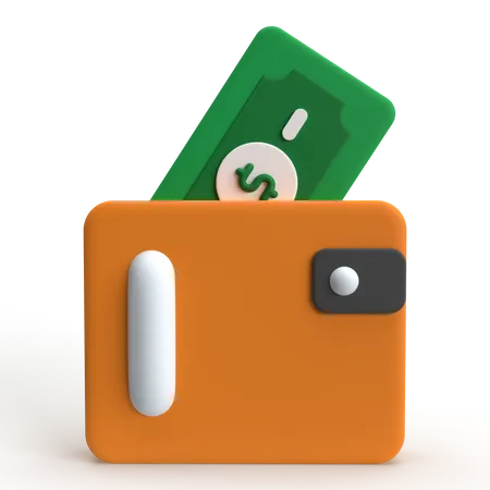 Billetera  3D Icon