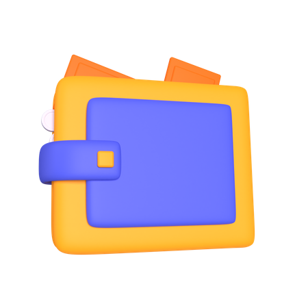 Billetera  3D Icon