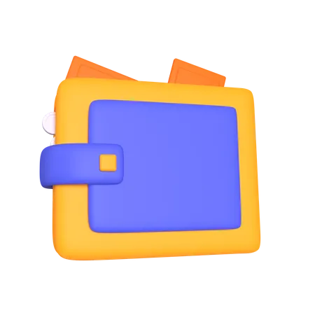 Billetera  3D Icon