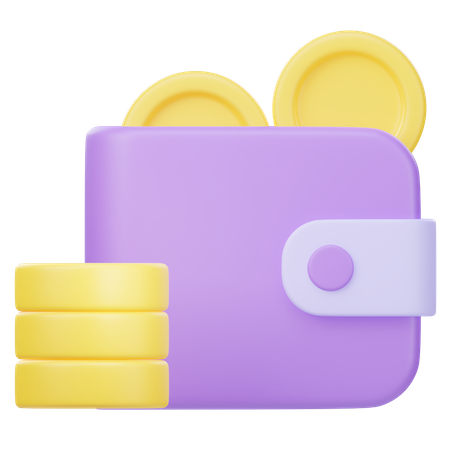 Billetera  3D Icon