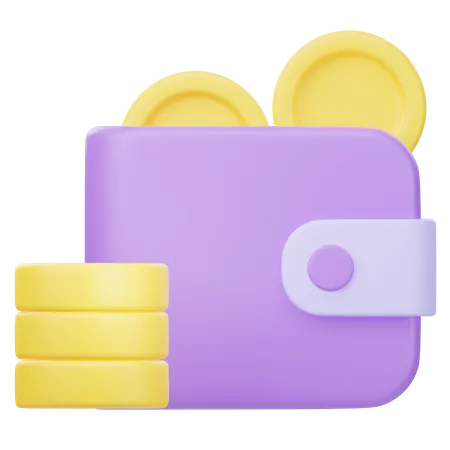 Billetera  3D Icon