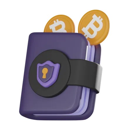 Billetera Bitcoin  3D Icon