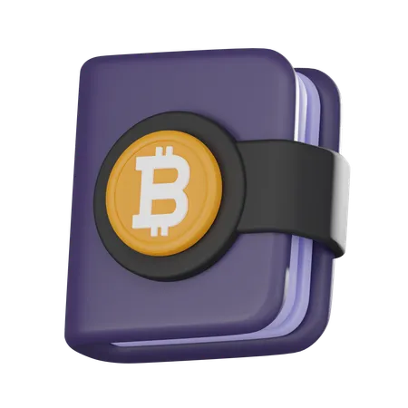 Billetera Bitcoin  3D Icon