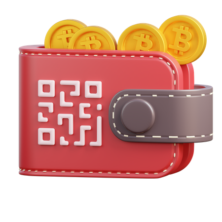 Billetera Bitcoin  3D Icon