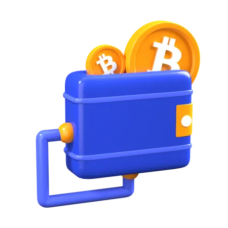 Billetera Bitcoin  3D Icon