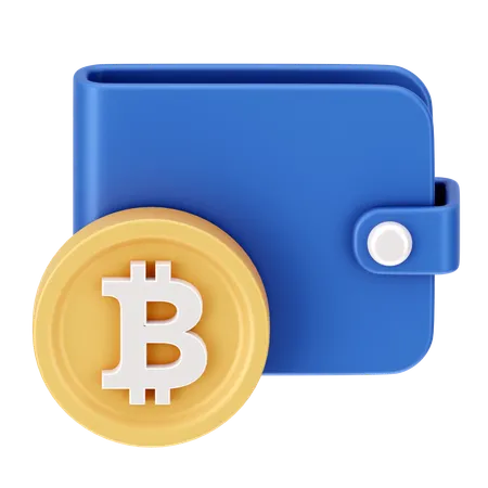 Billetera Bitcoin  3D Icon