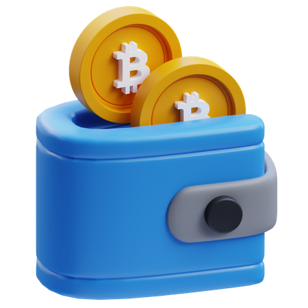 Billetera Bitcoin  3D Icon