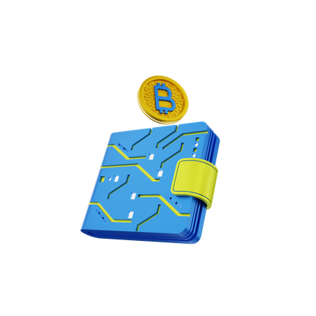 Billetera Bitcoin  3D Icon