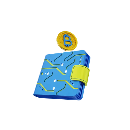 Billetera Bitcoin  3D Icon