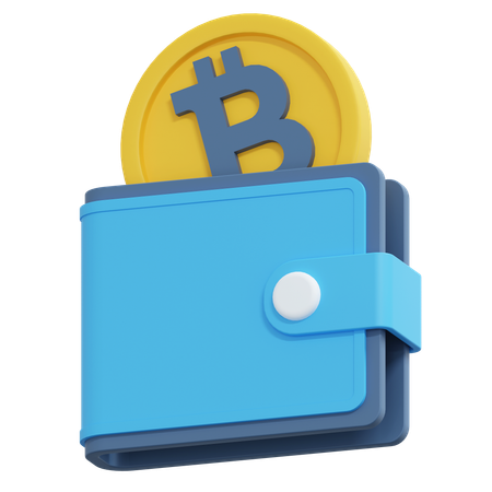 Billetera Bitcoin  3D Icon