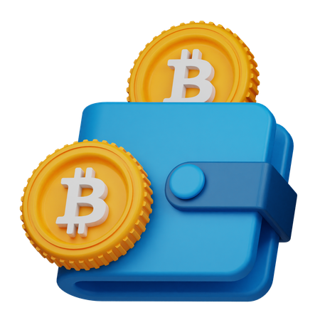 Billetera Bitcoin  3D Icon