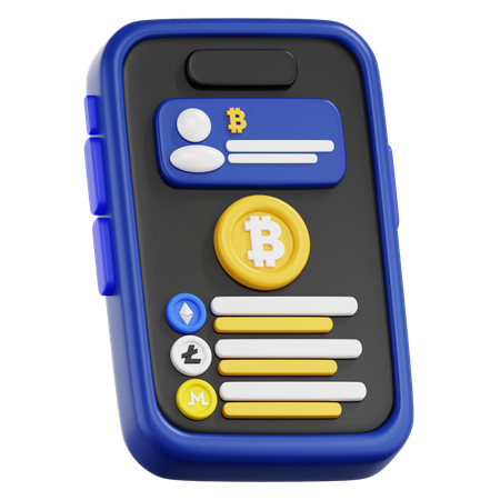 Billetera Bitcoin  3D Icon