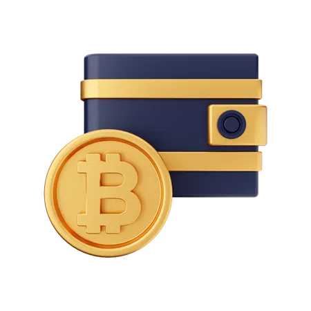 Billetera Bitcoin  3D Icon