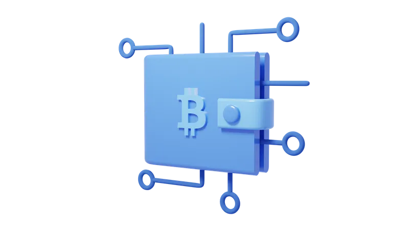 Billetera Bitcoin  3D Icon