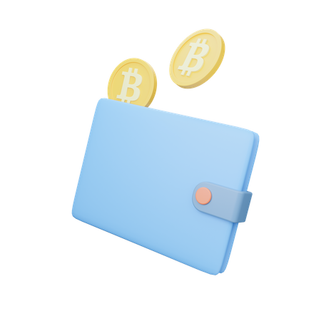 Billetera Bitcoin  3D Icon