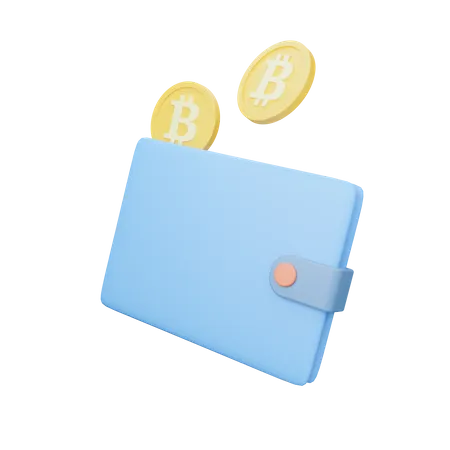 Billetera Bitcoin  3D Icon