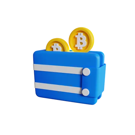 Billetera Bitcoin  3D Icon