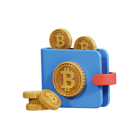 Billetera Bitcoin  3D Icon