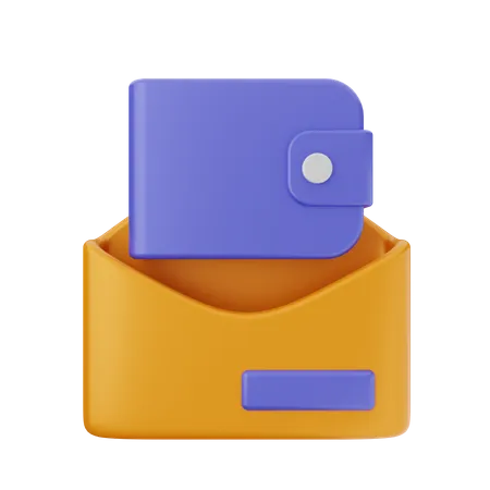 Correo de billetera  3D Icon