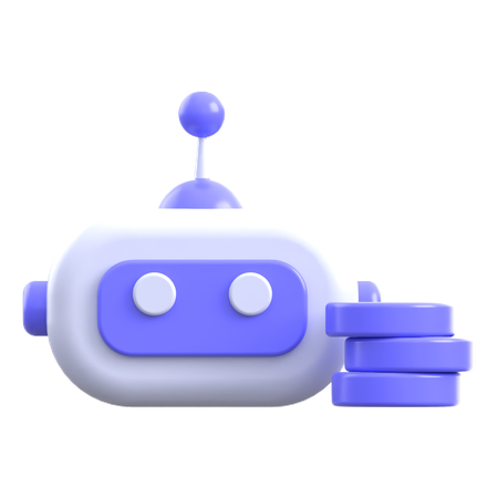 Billetera de chatbot con inteligencia artificial  3D Icon