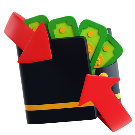 Billetera de devolución de efectivo  3D Icon