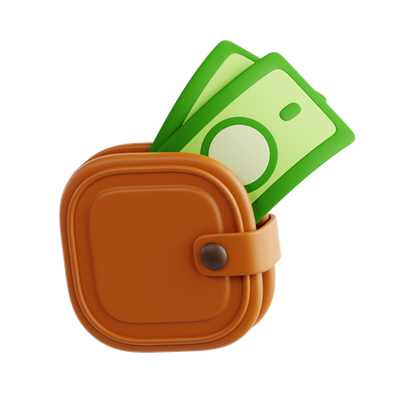 Billetera de dinero  3D Icon