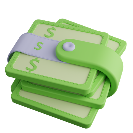 Billetera de dinero  3D Icon