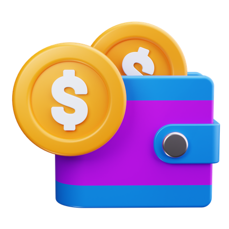 Billetera de dinero  3D Icon