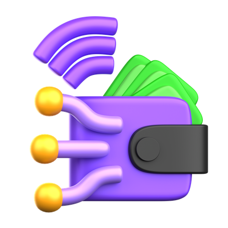 Billetera digital  3D Icon