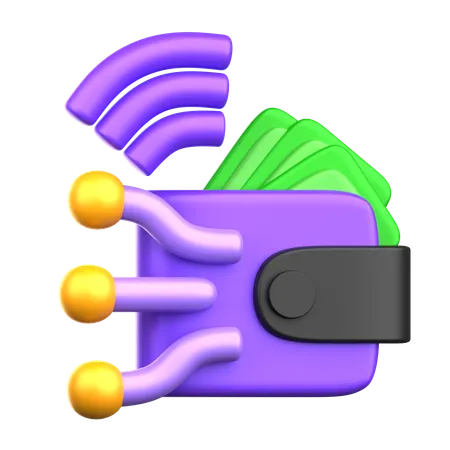 Billetera digital  3D Icon