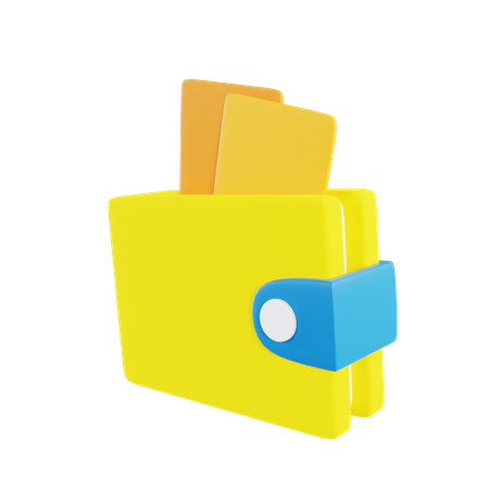 Billetera digital  3D Icon