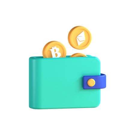 Billetera digital  3D Icon