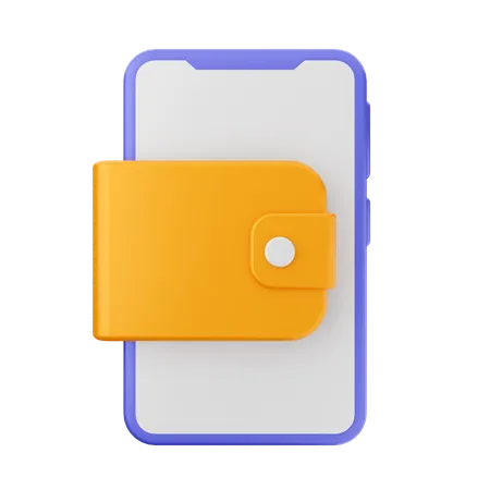 Billetera digital  3D Icon