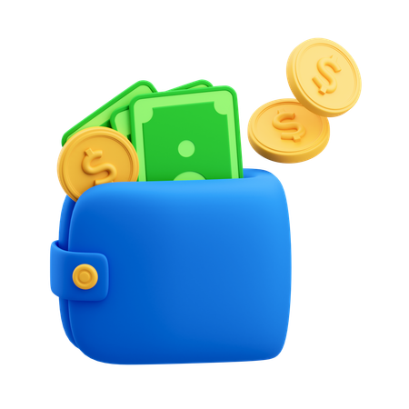 Billetera de dinero  3D Icon