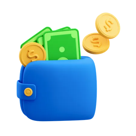 Billetera de dinero  3D Icon