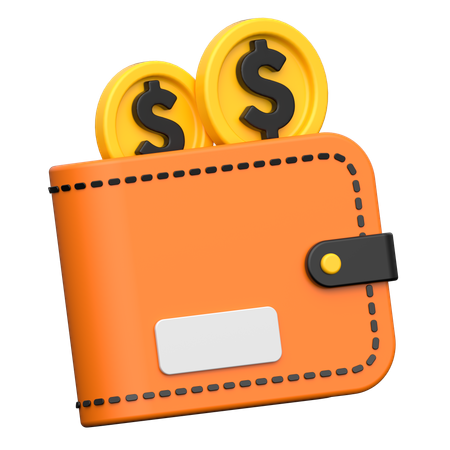 Billetera de dinero  3D Icon