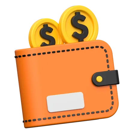 Billetera de dinero  3D Icon