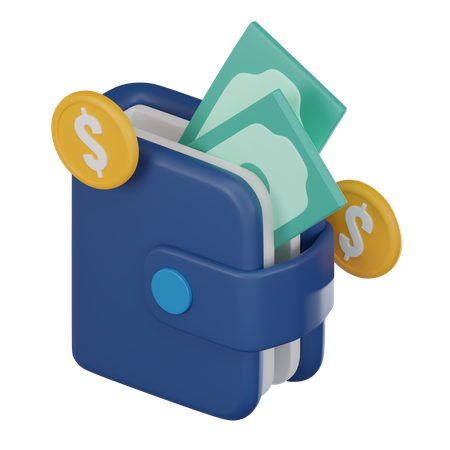 Billetera de dinero  3D Icon