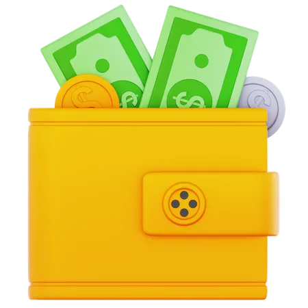 Billetera de dinero  3D Icon