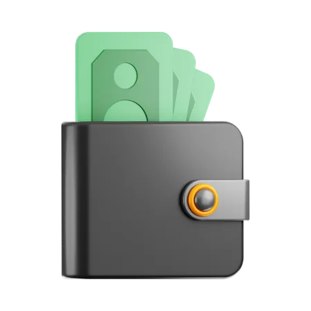 Billetera de dinero  3D Icon