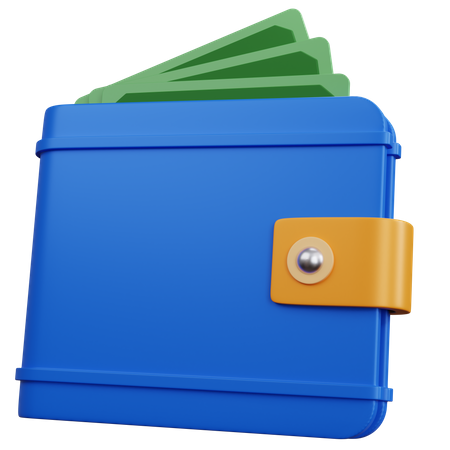 Billetera de dinero  3D Icon