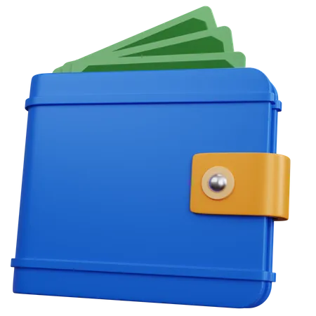 Billetera de dinero  3D Icon