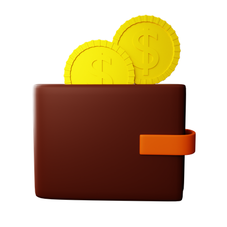 Billetera de dinero  3D Icon