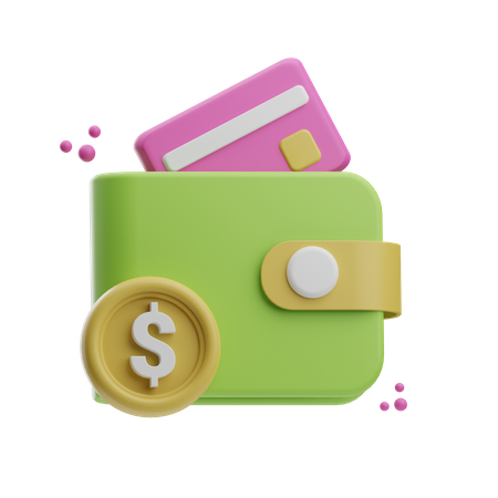 Billetera de dinero  3D Icon