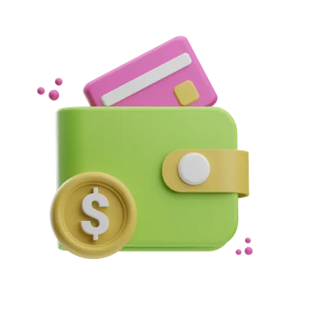 Billetera de dinero  3D Icon