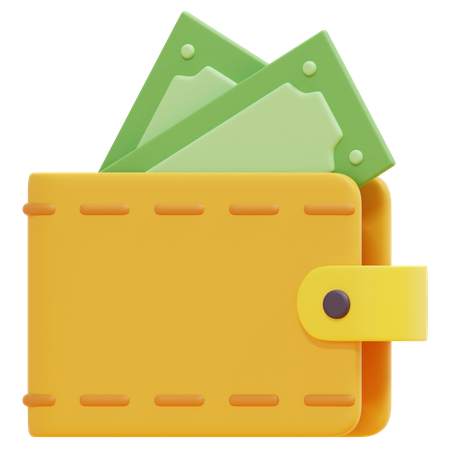 Billetera de dinero  3D Icon